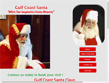Tablet Screenshot of gulfcoastsanta.com